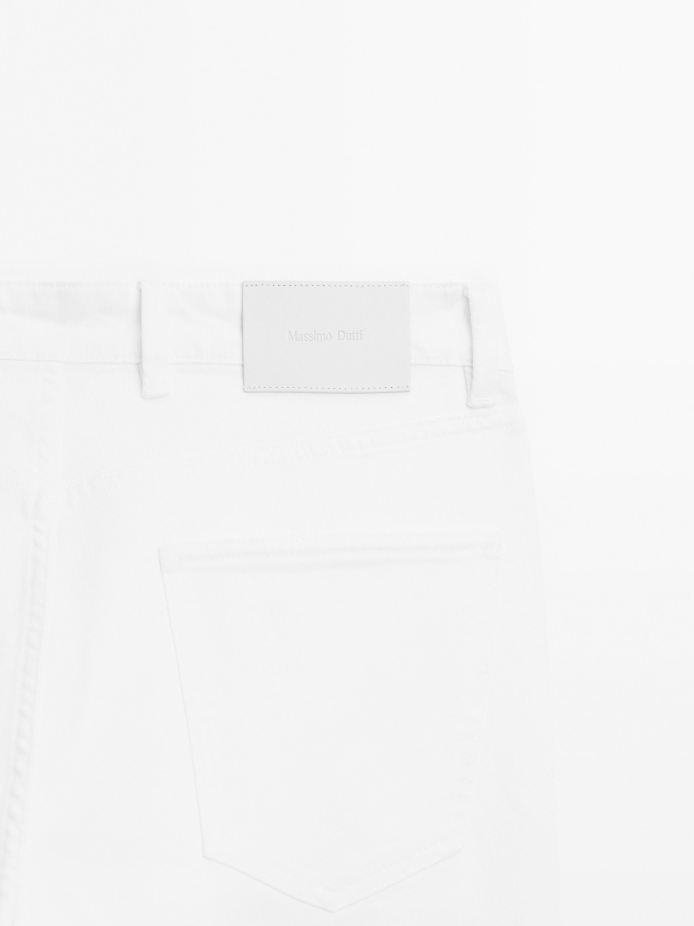 Slim fit denim trousers