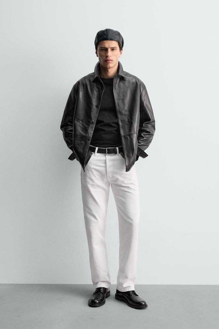 NAPPA LEATHER OVERSHIRT - Zara product image