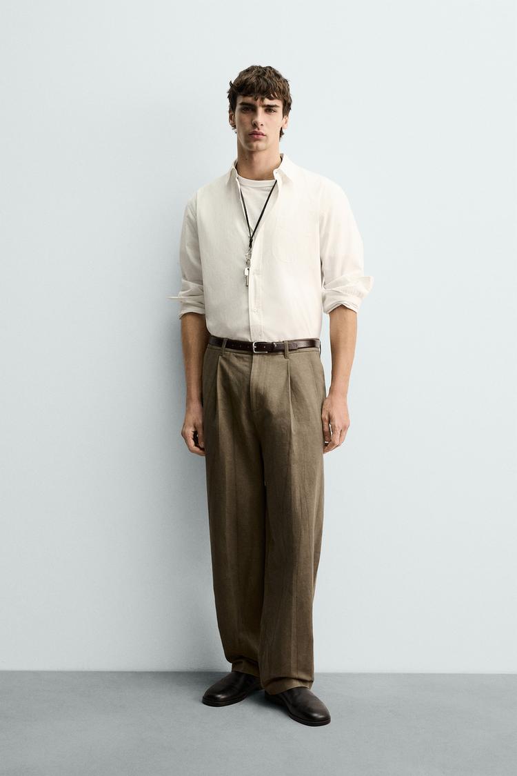 TIE-DYE PRINT PLEATED PANTS - Zara product image