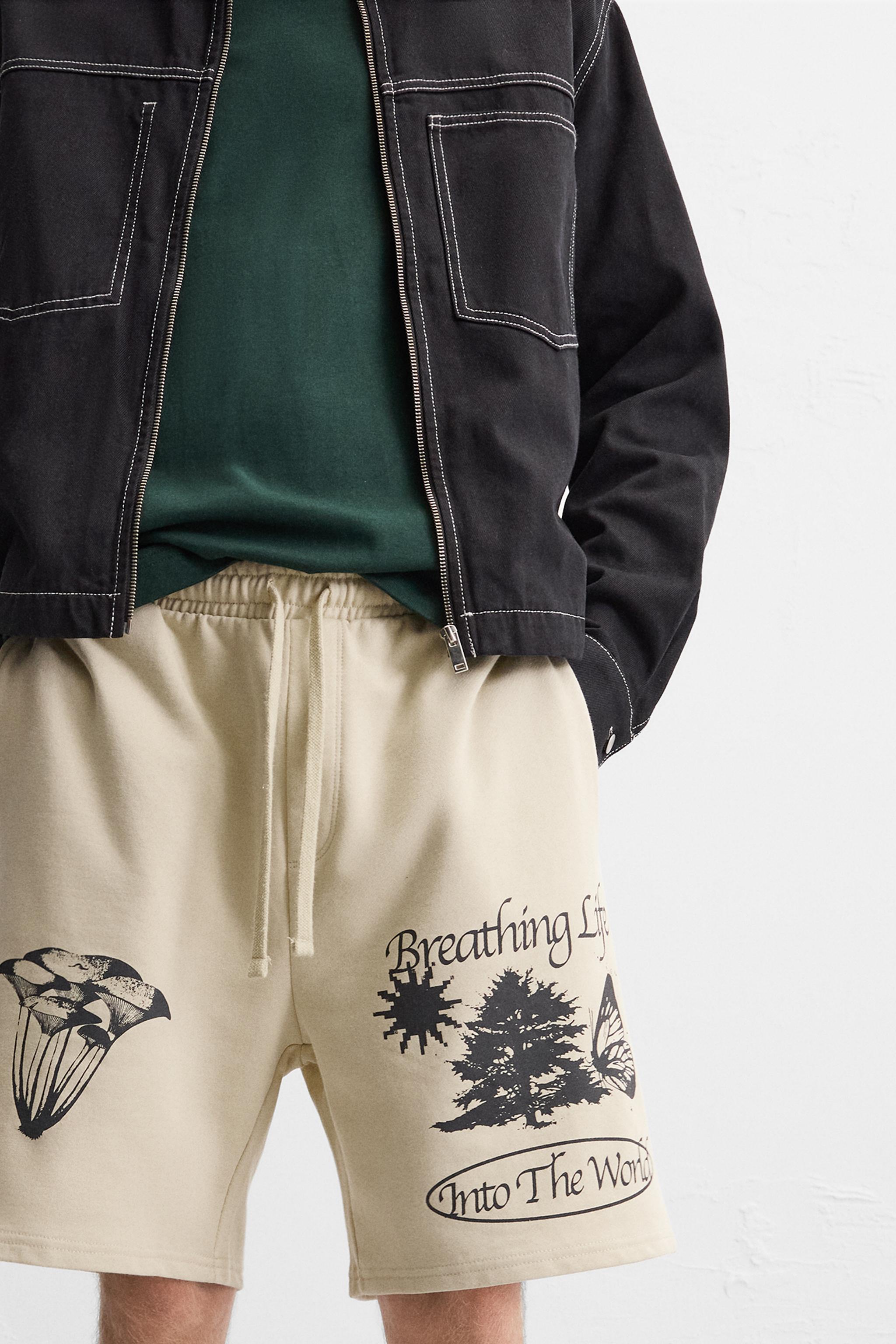 GRAPHIC PRINT JOGGER SHORTS