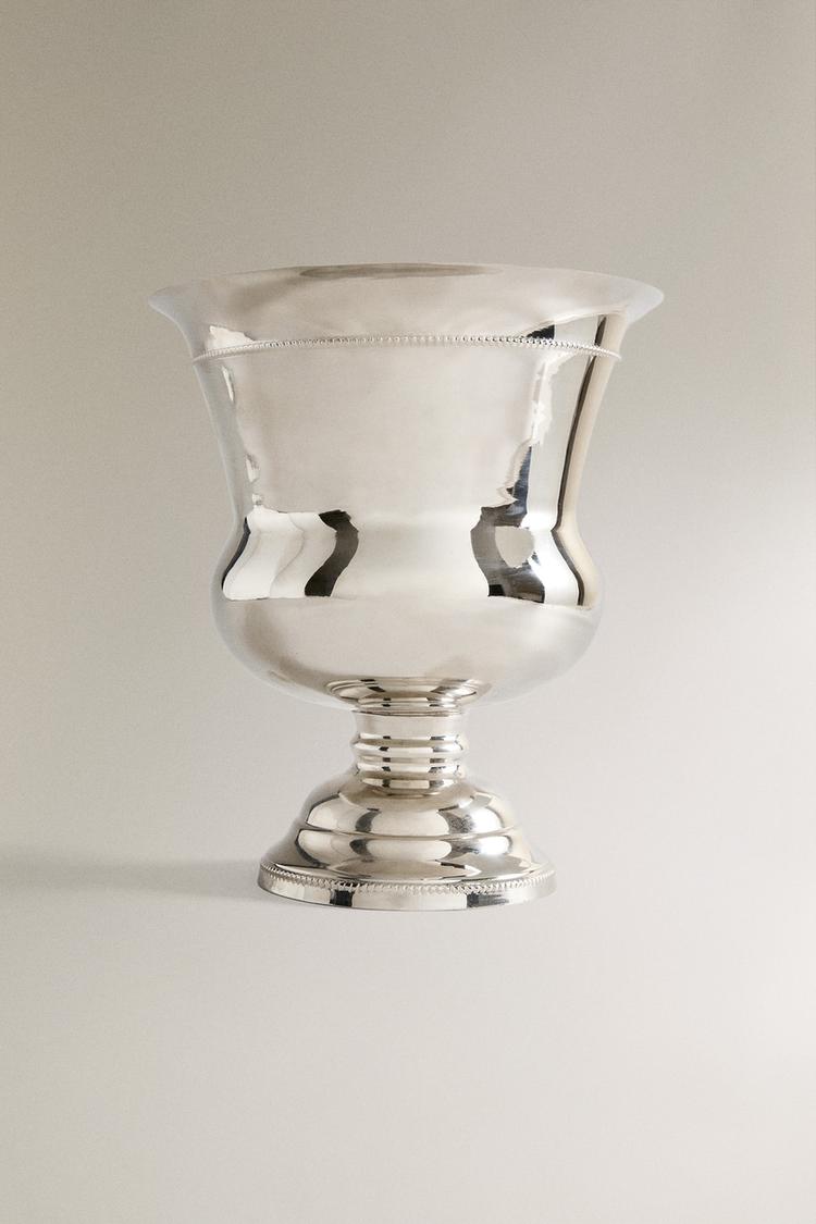 LARGE STEEL CUP VASE