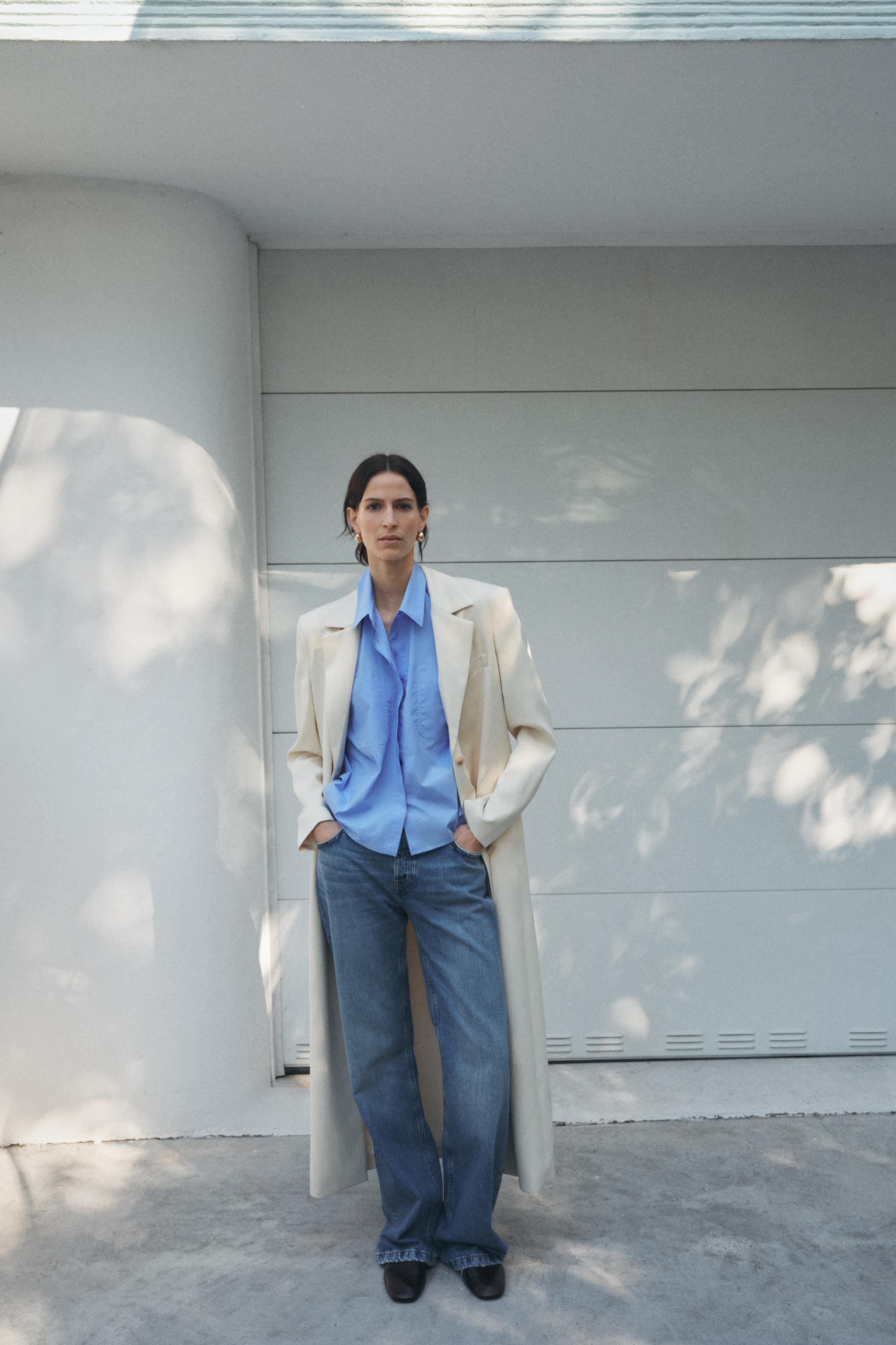 ZARA【NEW】ZW COLLECTION CAPE BLAZER CAPE SLEEVE BLAZER ZW COLLECTION - Ecru | ZARA United States