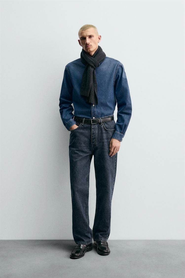 COTTON - CASHMERE DENIM SHIRT