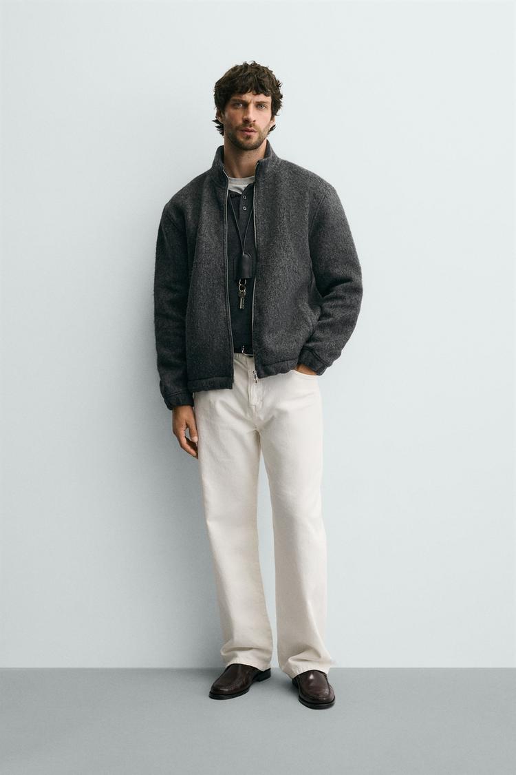 RELAXED FIT TEXTURED JACKET - Zara product image