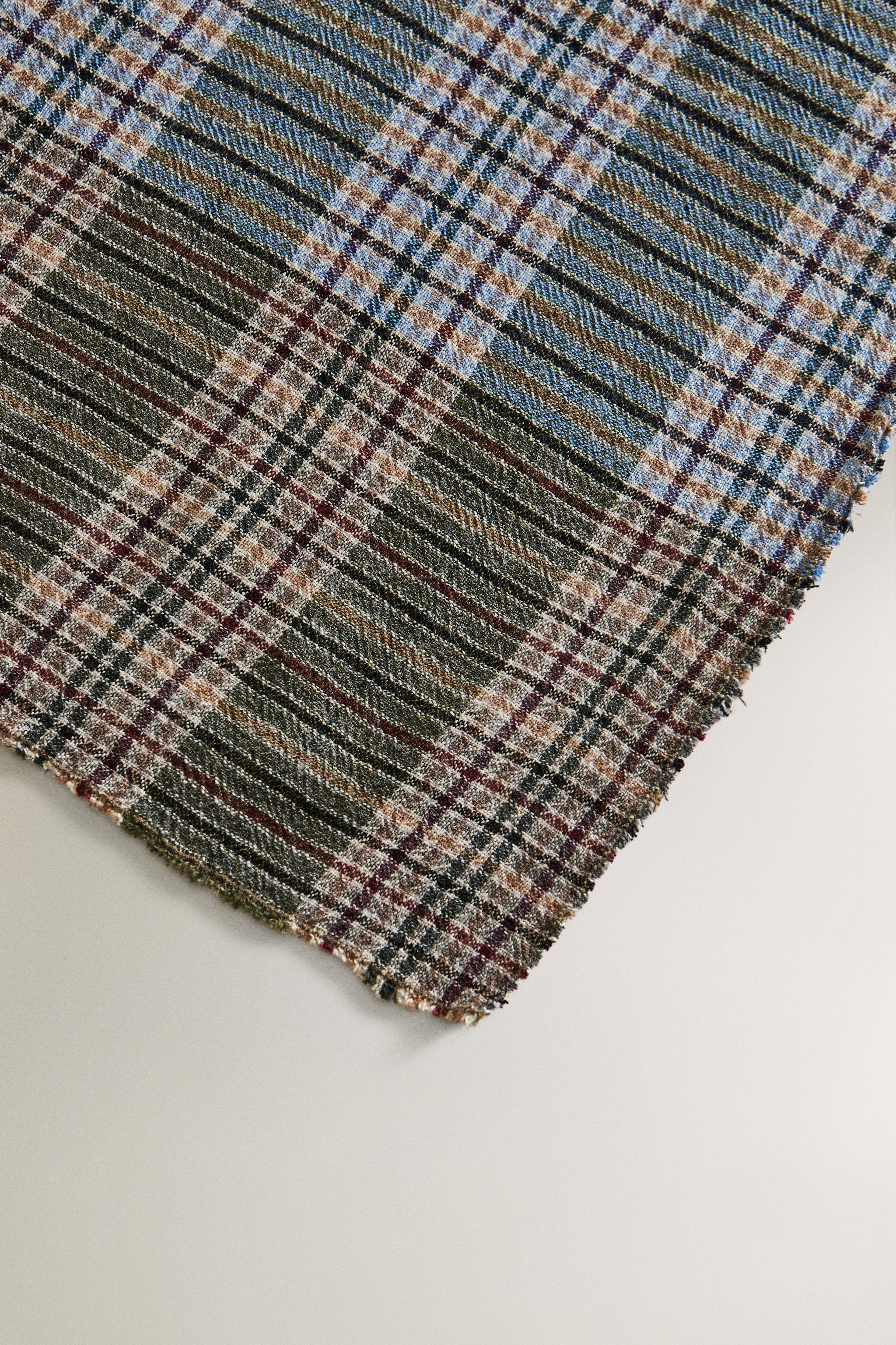 PLAID LAINE CARREAUX