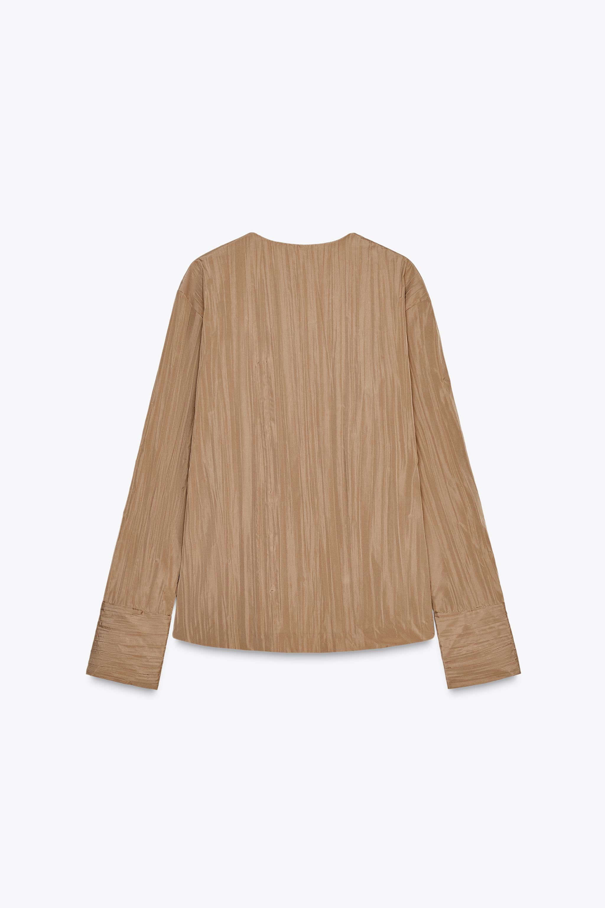 ZW COLLECTION PLEATED SHIRT