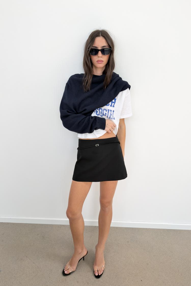 BELTED SKORT - Zara product image
