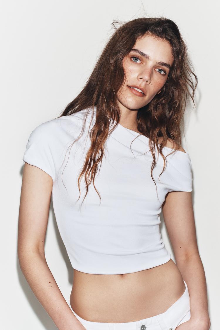 DRAPED ASYMMETRIC TOP - Zara product image