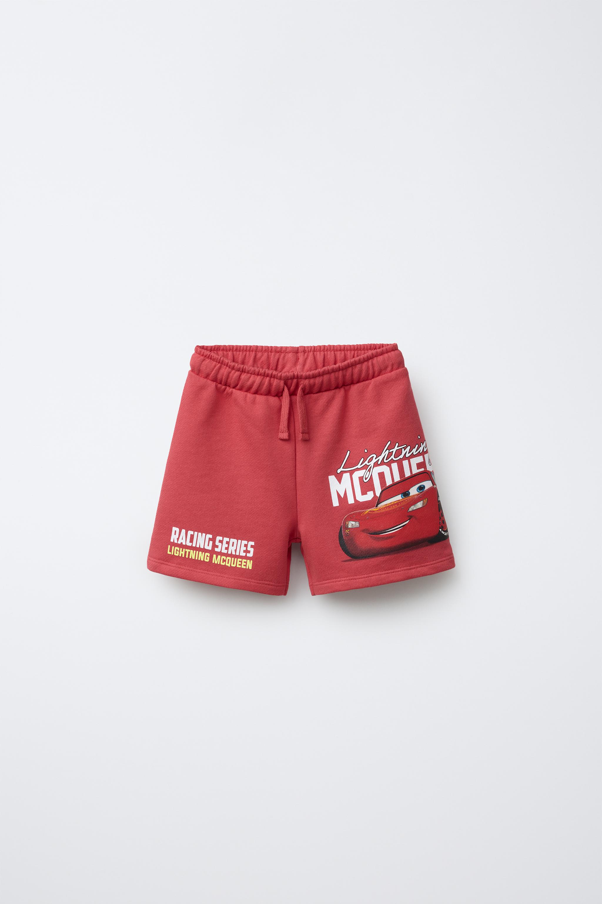 SHORT EN MOLLETON IMPRIMÉ CARS FLASH MCQUEEN © DISNEY