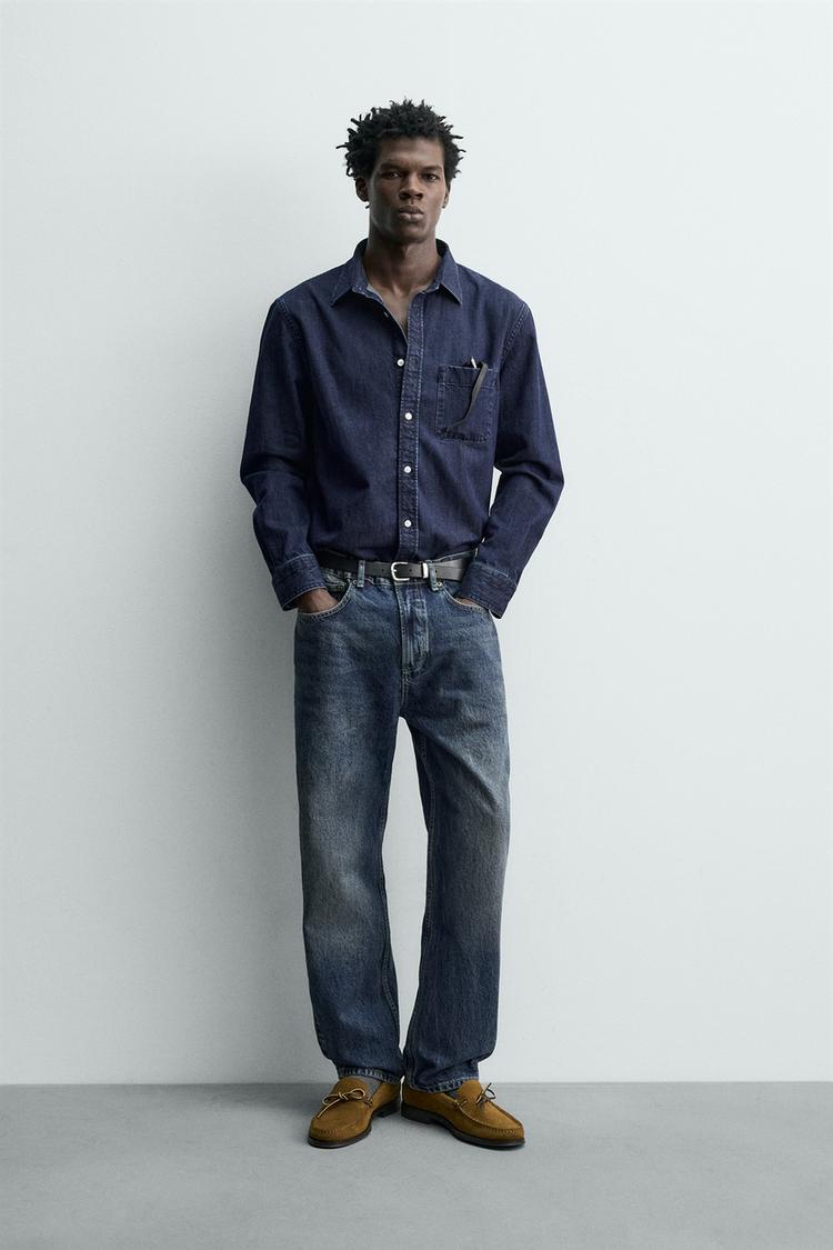 REGULAR FIT DENIM SHIRT - Zara product image