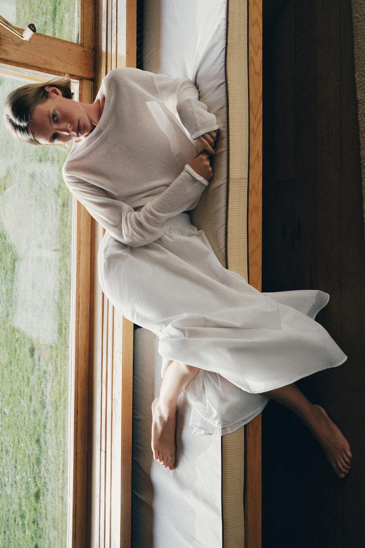 LAYERED MIDI SKIRT - Zara product image