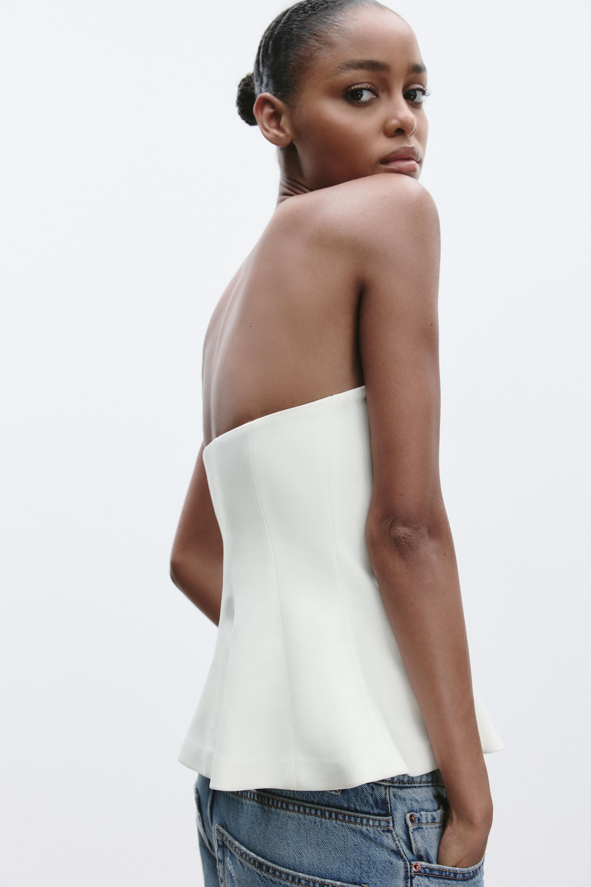 PEPLUM TUBE TOP