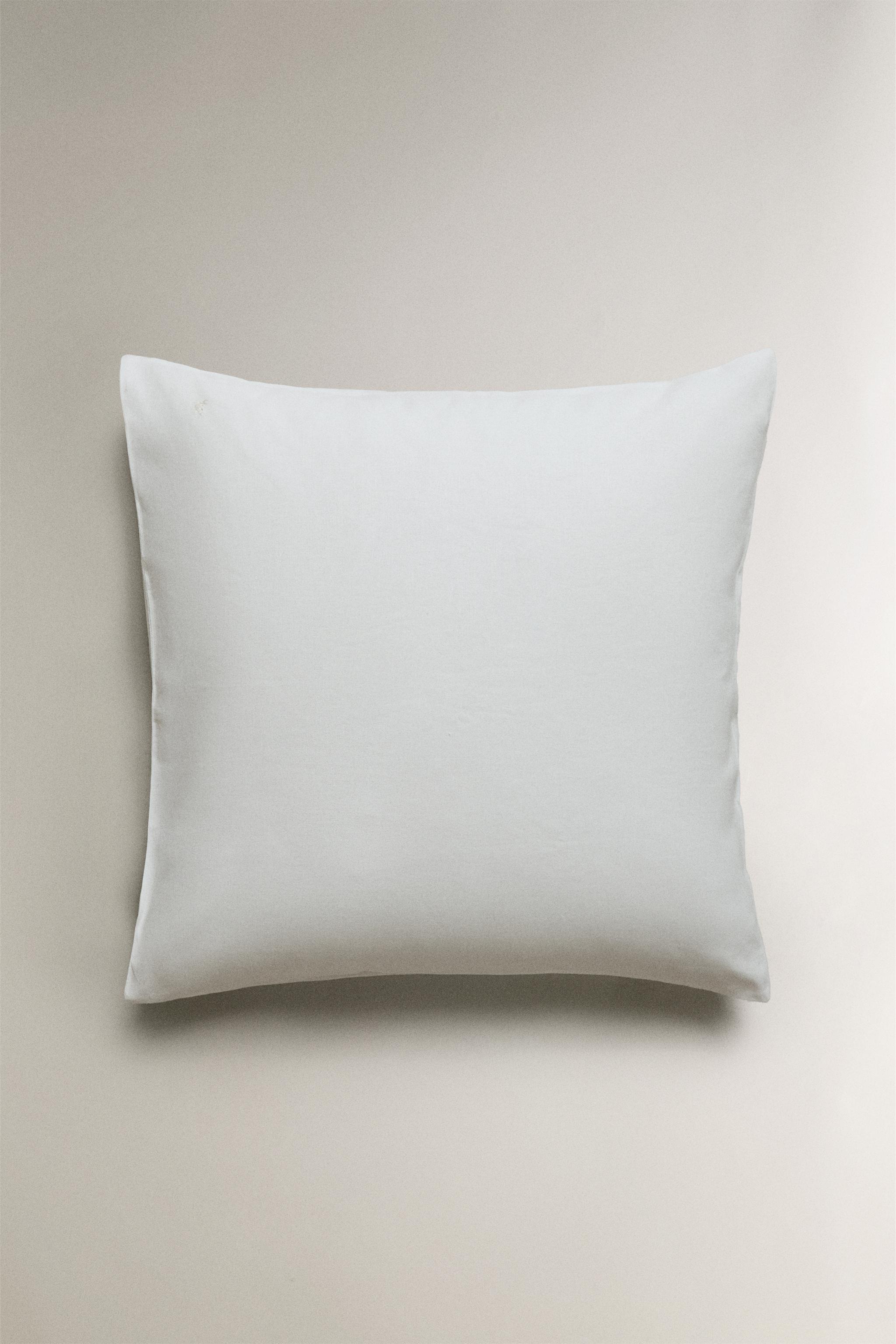 PILLOWCASE WITH EMBROIDERED CRAB