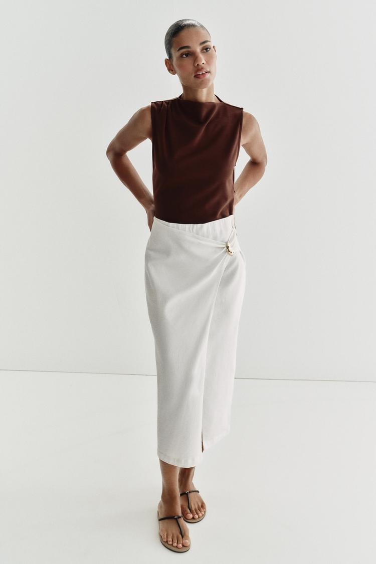 COMBINATION HARDWARE MIDI DRESS - Zara product image