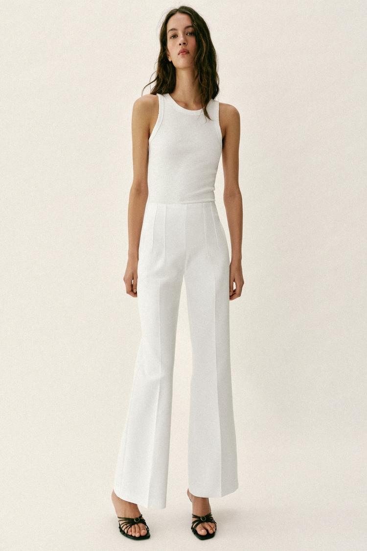 HIGH-WAISTED PANTS WITH BACK ZIP - Zara product image