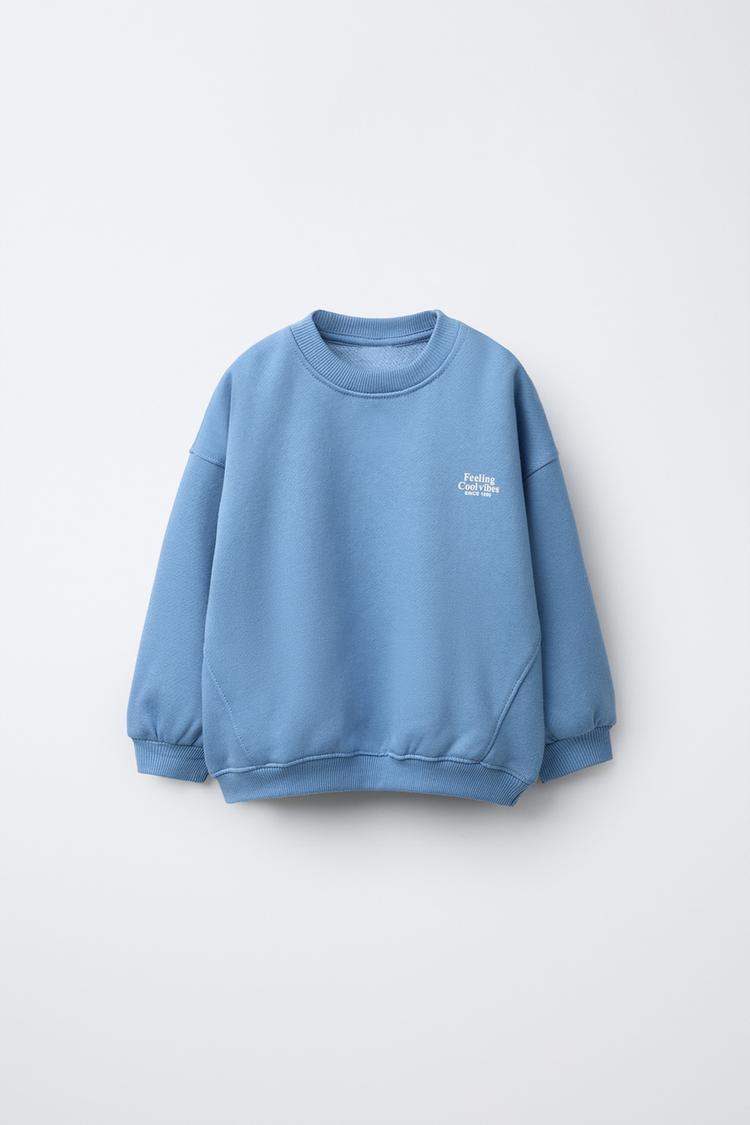 BASIC TEXT SWEATSHIRT - Zara product image