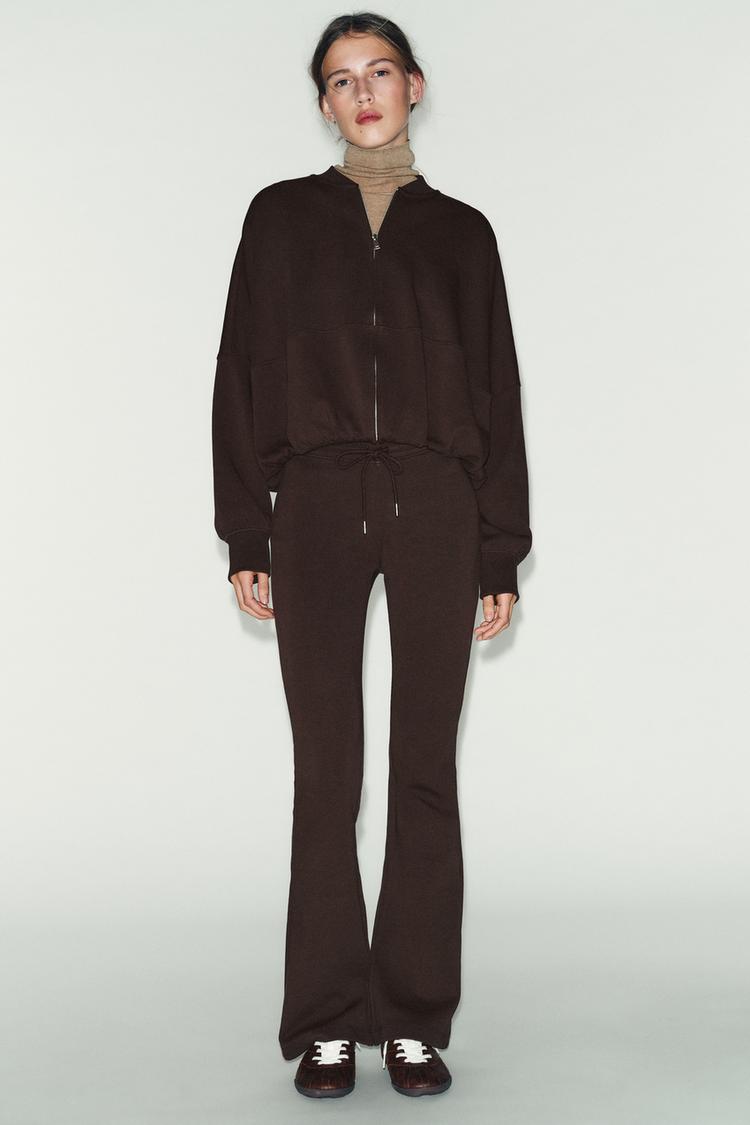 INTERLOCK FLARE PANTS - Zara product image