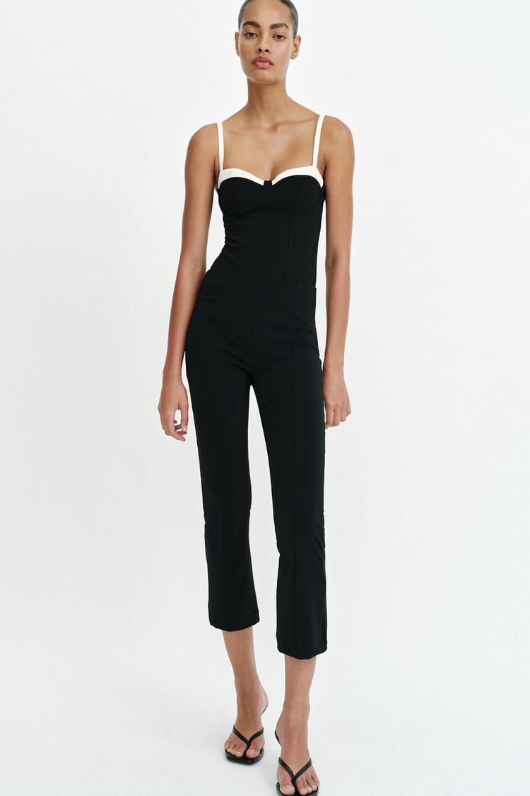 CONTRAST STRAPPY BODYSUIT - Zara product image