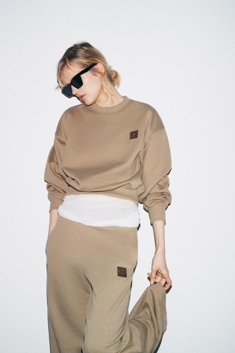 WIDE PLUSH PANTS - Zara product image