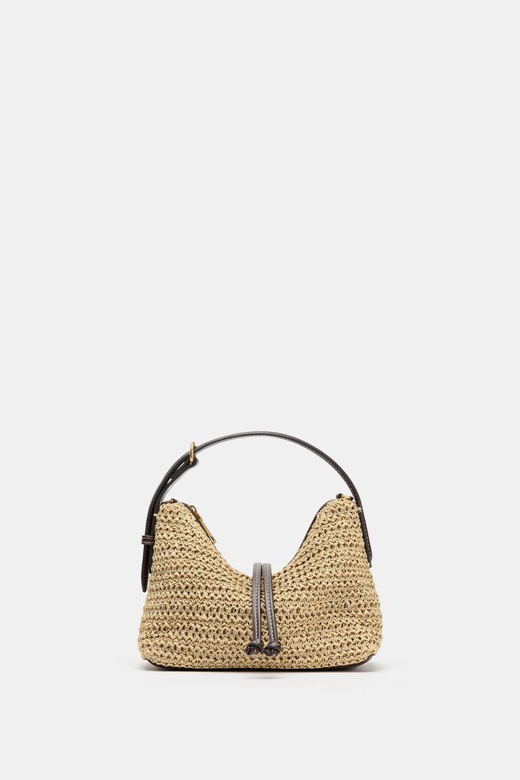 WOVEN MINI BUCKET BAG - Zara product image