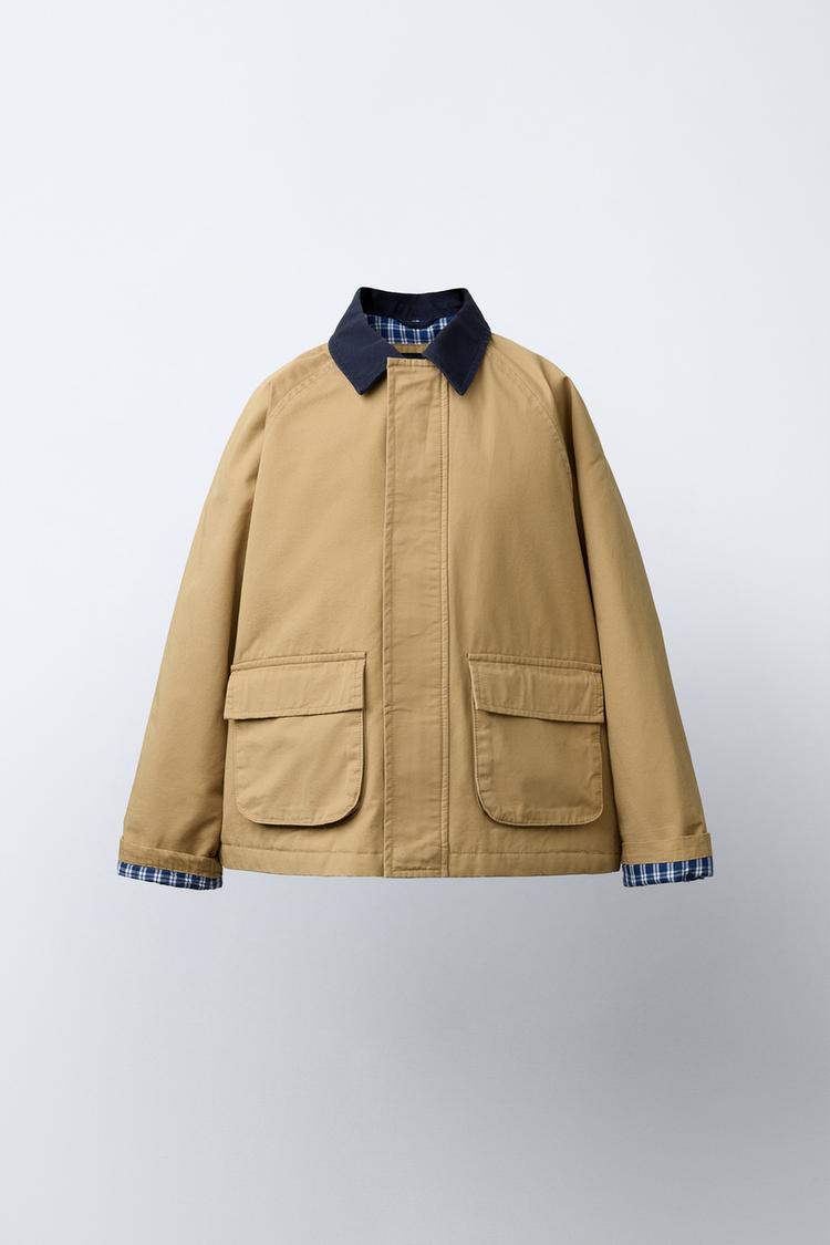 CONTRAST COLLAR JACKET - Zara product image