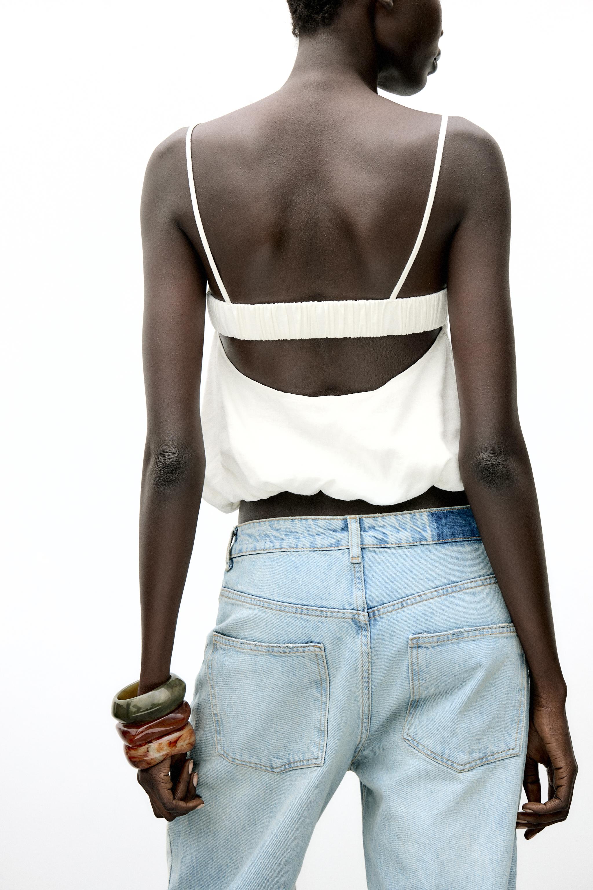 LINEN BALLOON TOP