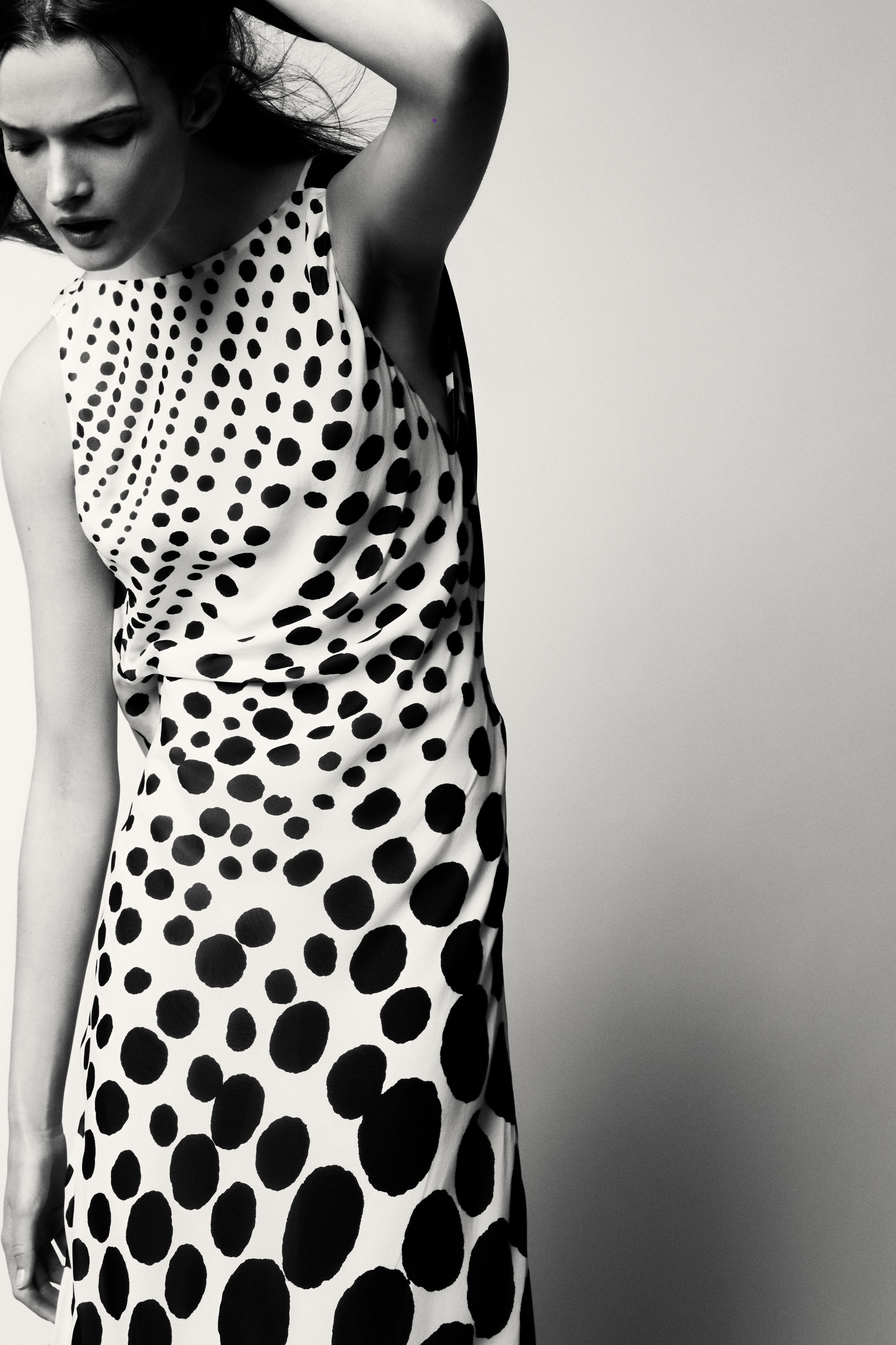 ROBE LONGUE À POIS ZW COLLECTION