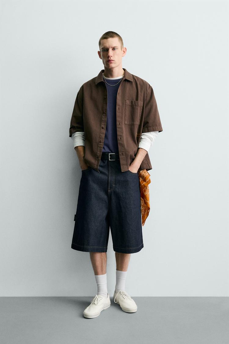 WASHED COMBINED PRINT SHIRT - Zara product image