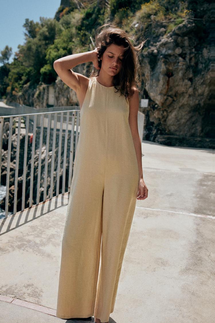 FLOWY LONG JUMPSUIT - Zara product image