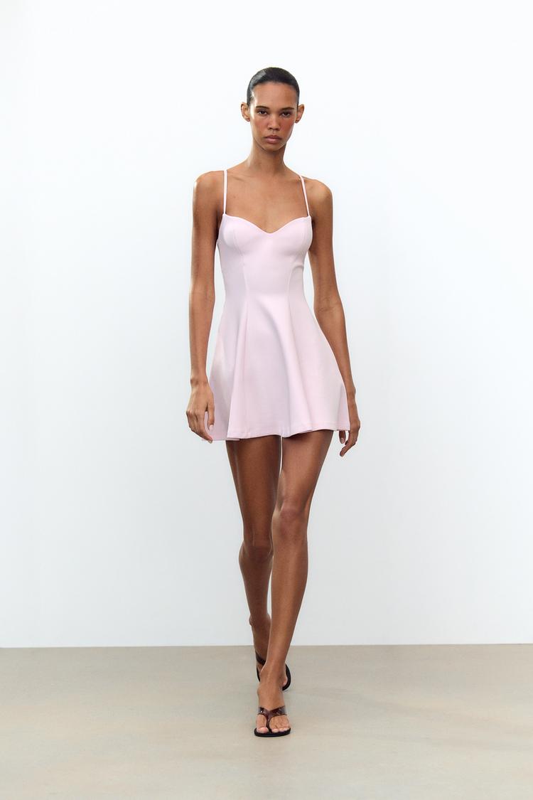 SWEETHEART NECKLINE MINI DRESS
