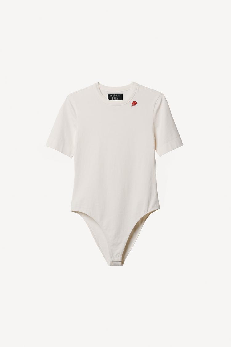WILLY CHAVARRIA X ZARA EMBROIDERED SHORT SLEEVE BODYSUIT - Zara product image