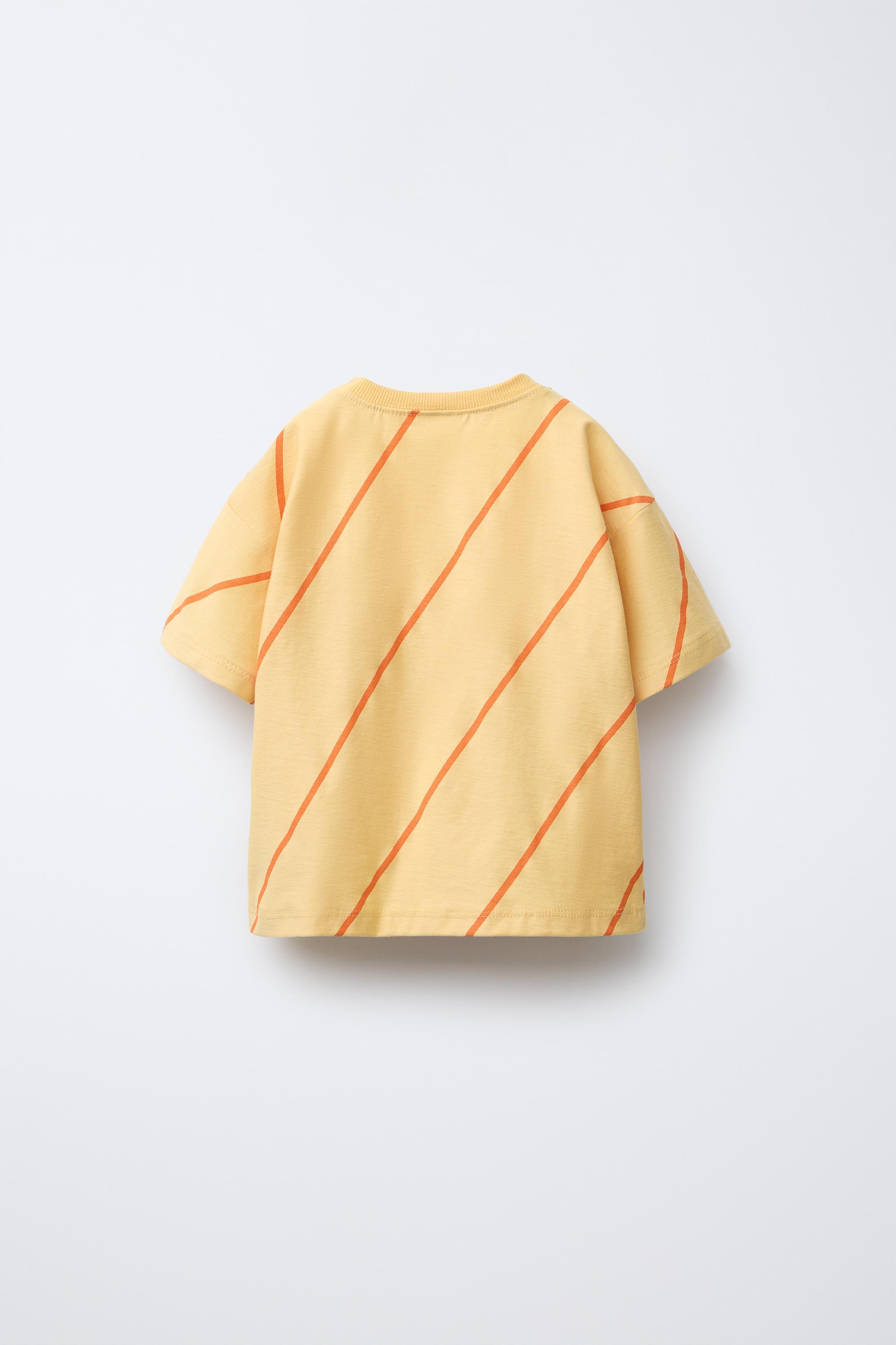 STRIPED PATCH T-SHIRT