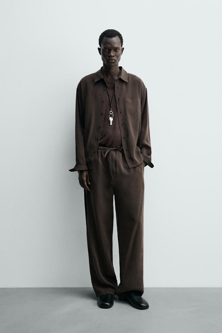 RELAXED FIT FLOWY SHIRT - Zara product image