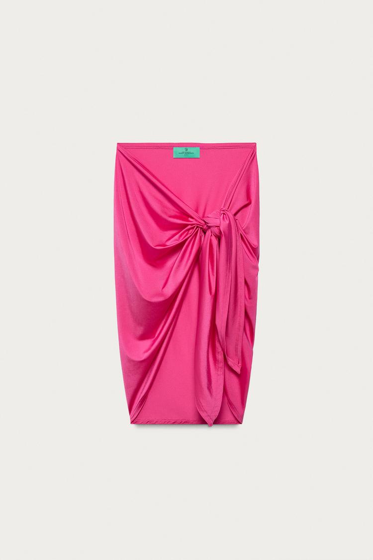 PLAIN POLYAMIDE BLEND PAREO MARISA BERENSON X ZARA - Zara product image