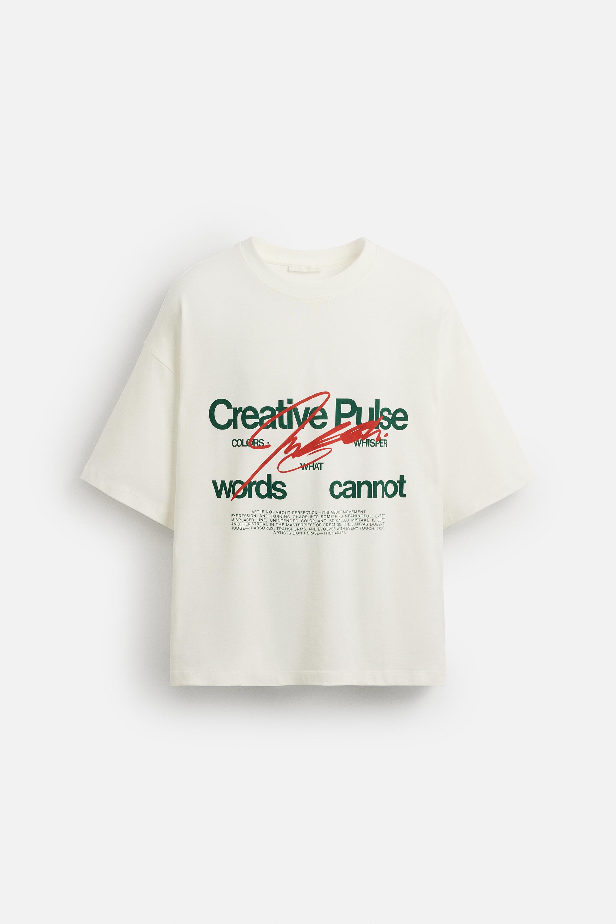 T-SHIRT À INSCRIPTION IMPRIMÉE