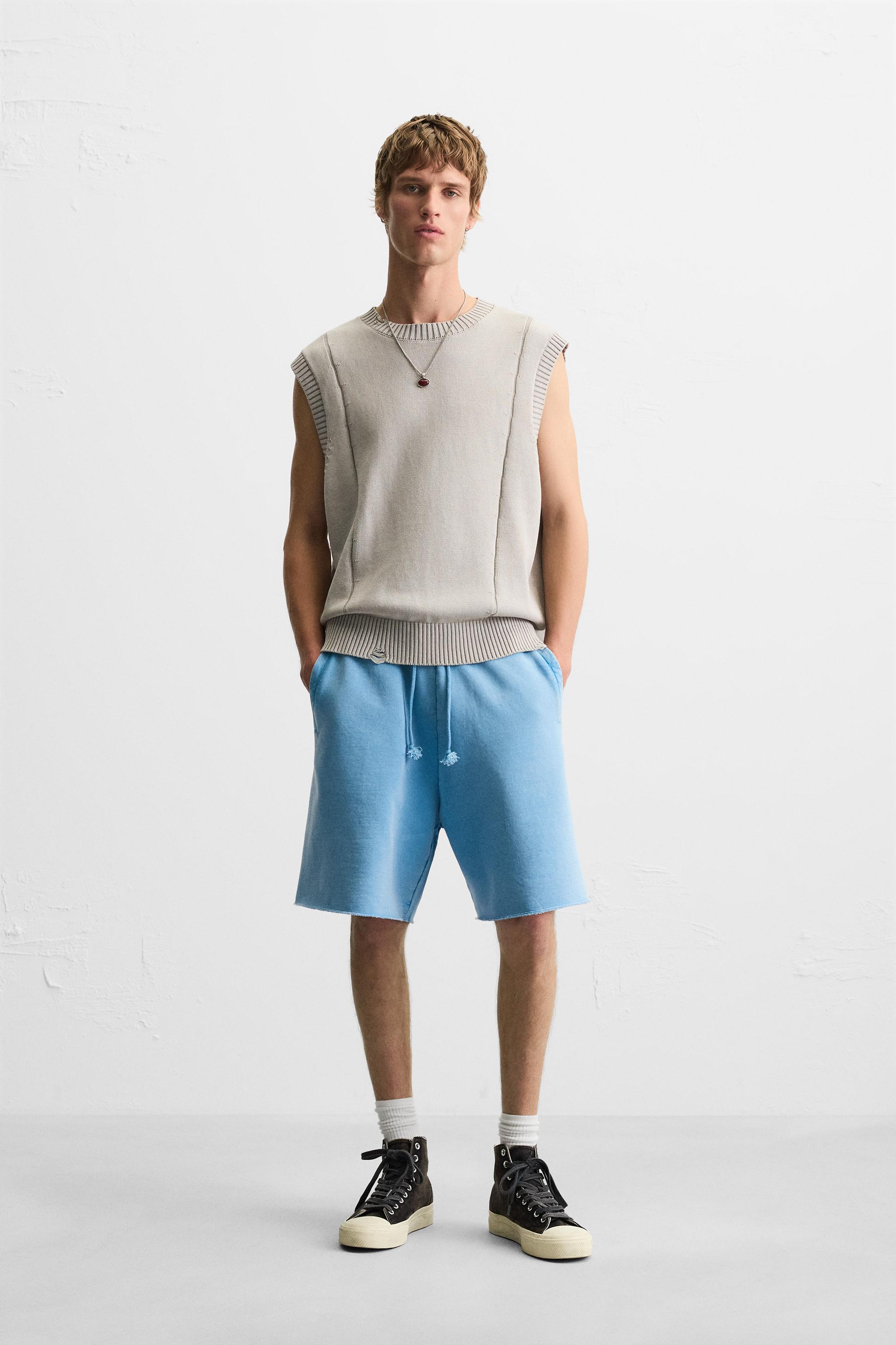 BERMUDA JOGGER DÉLAVÉ RELAXED FIT