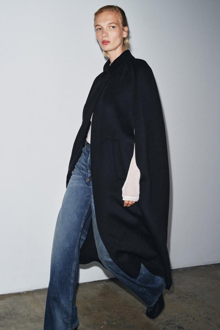 WOOL BLEND OVERSIZE CAPE ZW COLLECTION LIMITED EDITION - Zara product image