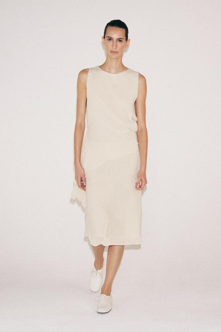 DOUBLE EFFECT MIDI SKIRT - Zara product image