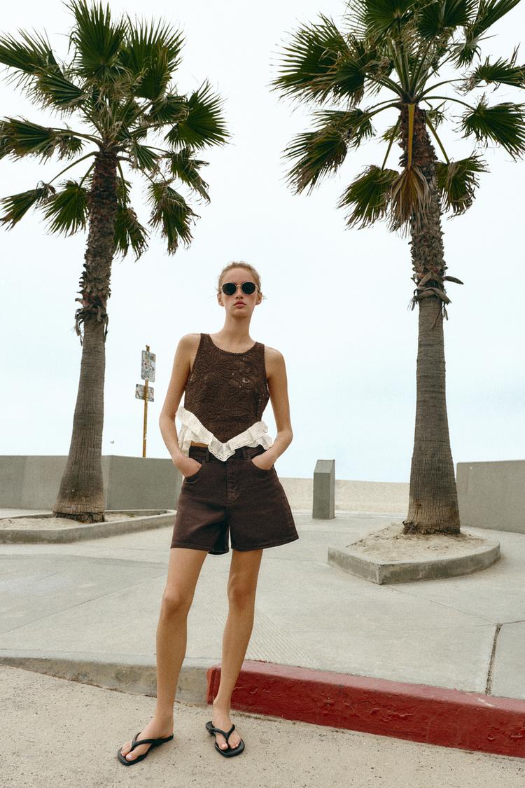 COMBINATION CROCHET TOP - Zara product image