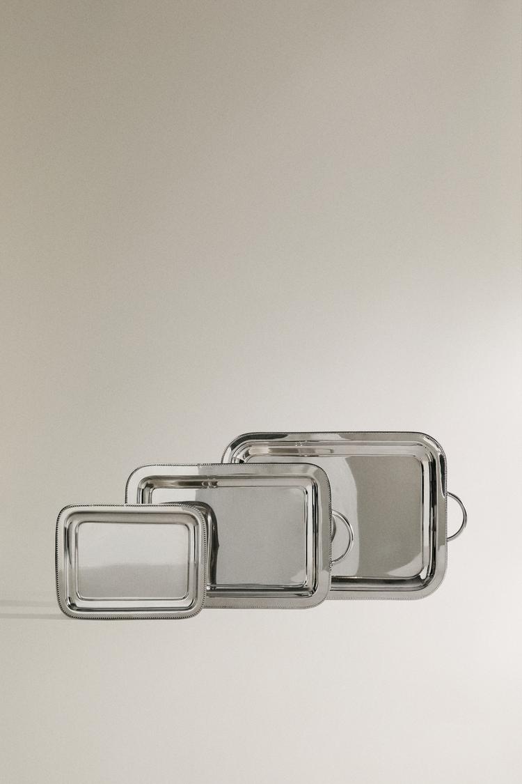 RECTANGULAR STEEL TRAY - Zara product image