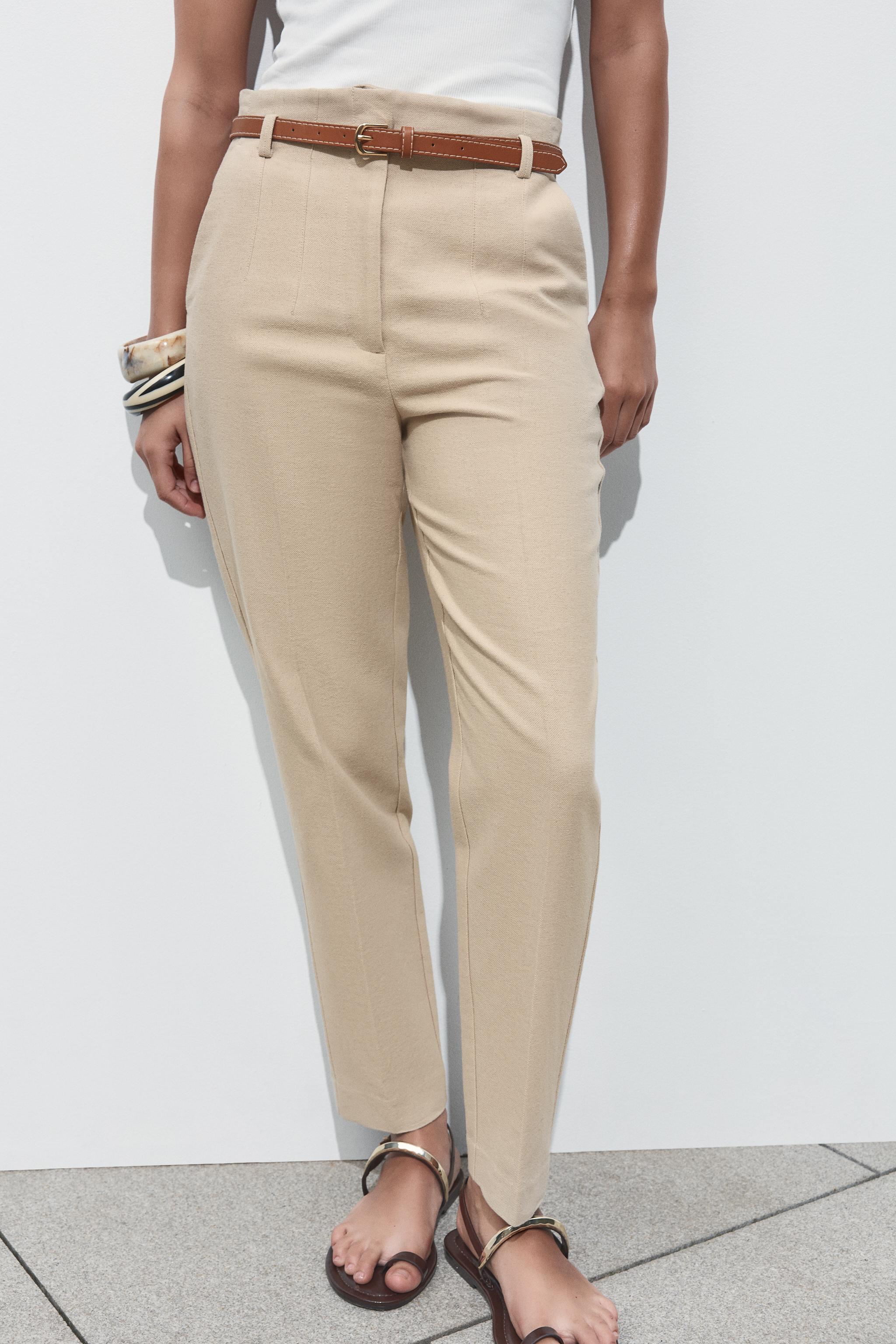 BELTED RUSTIC PANTS