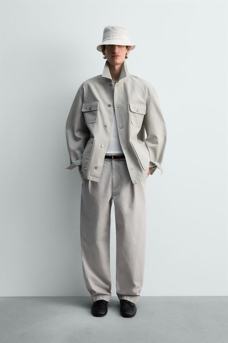 RELAXED FIT WASHED POCKET JACKET - Zara product image