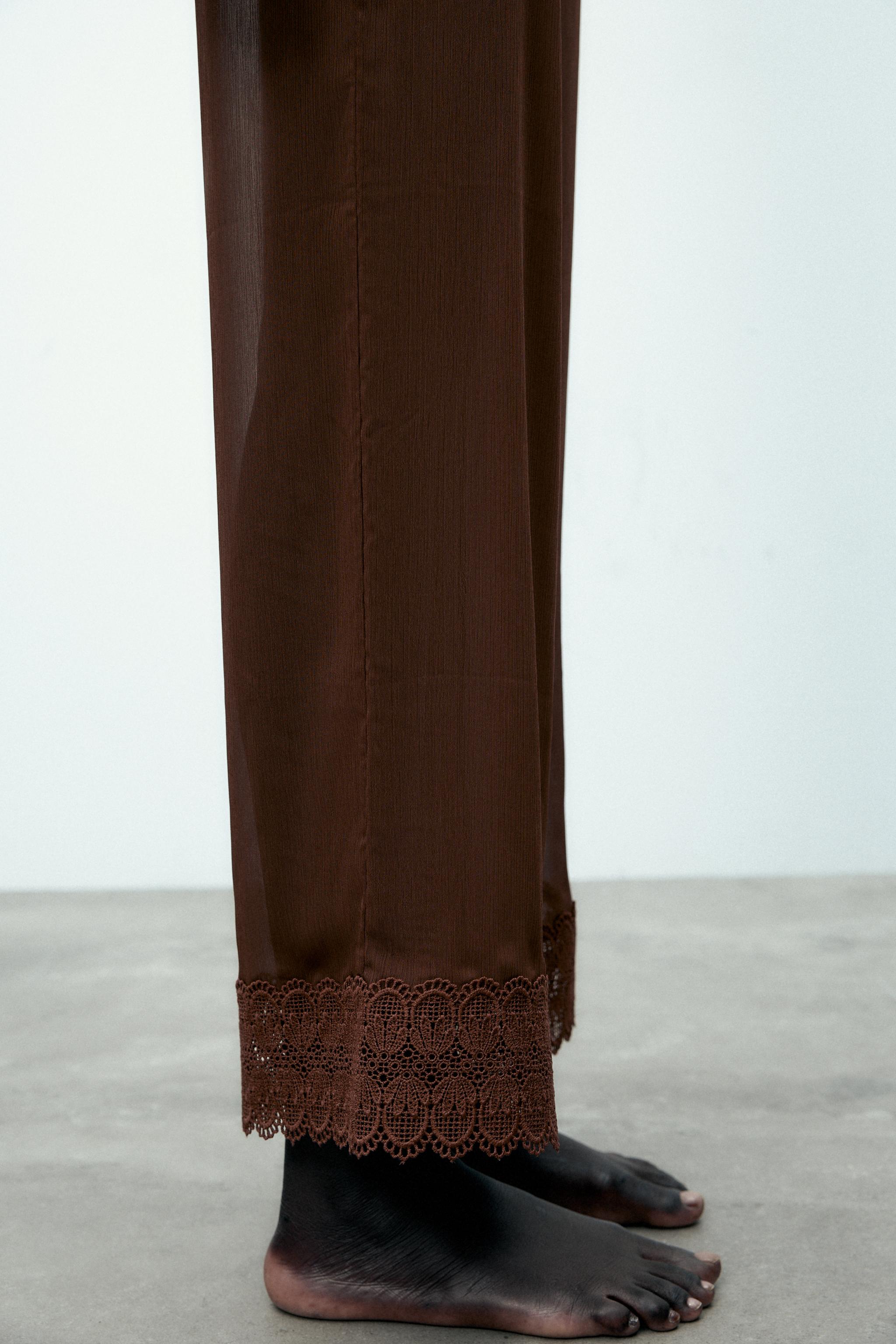 FLOWY LACE PANTS