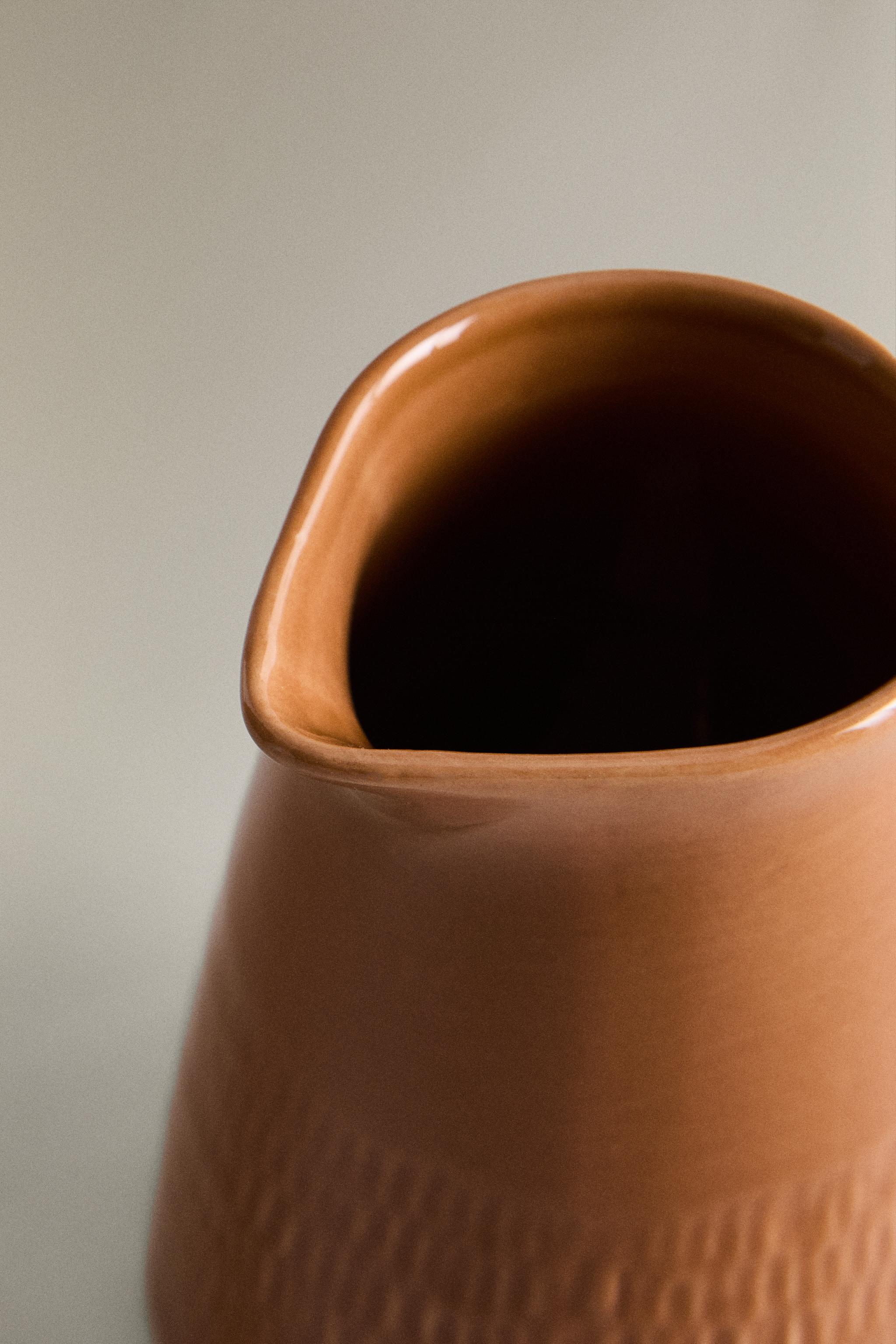 PETIT POT GRÈS CARAMEL