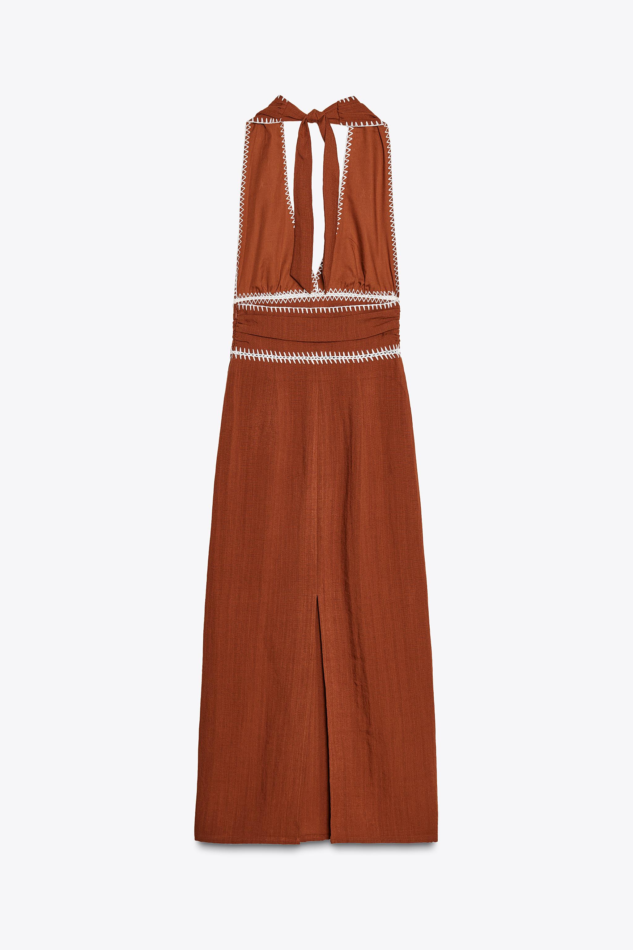 ROBE MI-LONGUE BRODÉE