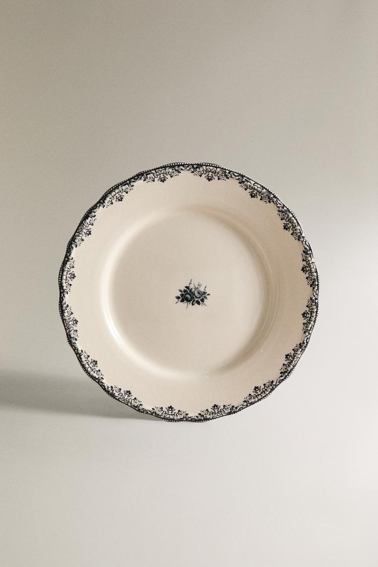 POSITIONED DRAWING DINNER PLATE - Zara product image