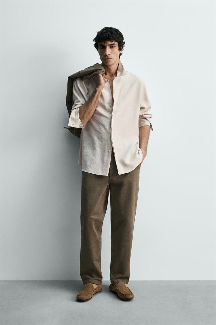 FLOWY MODAL BLEND SHIRT - Zara product image