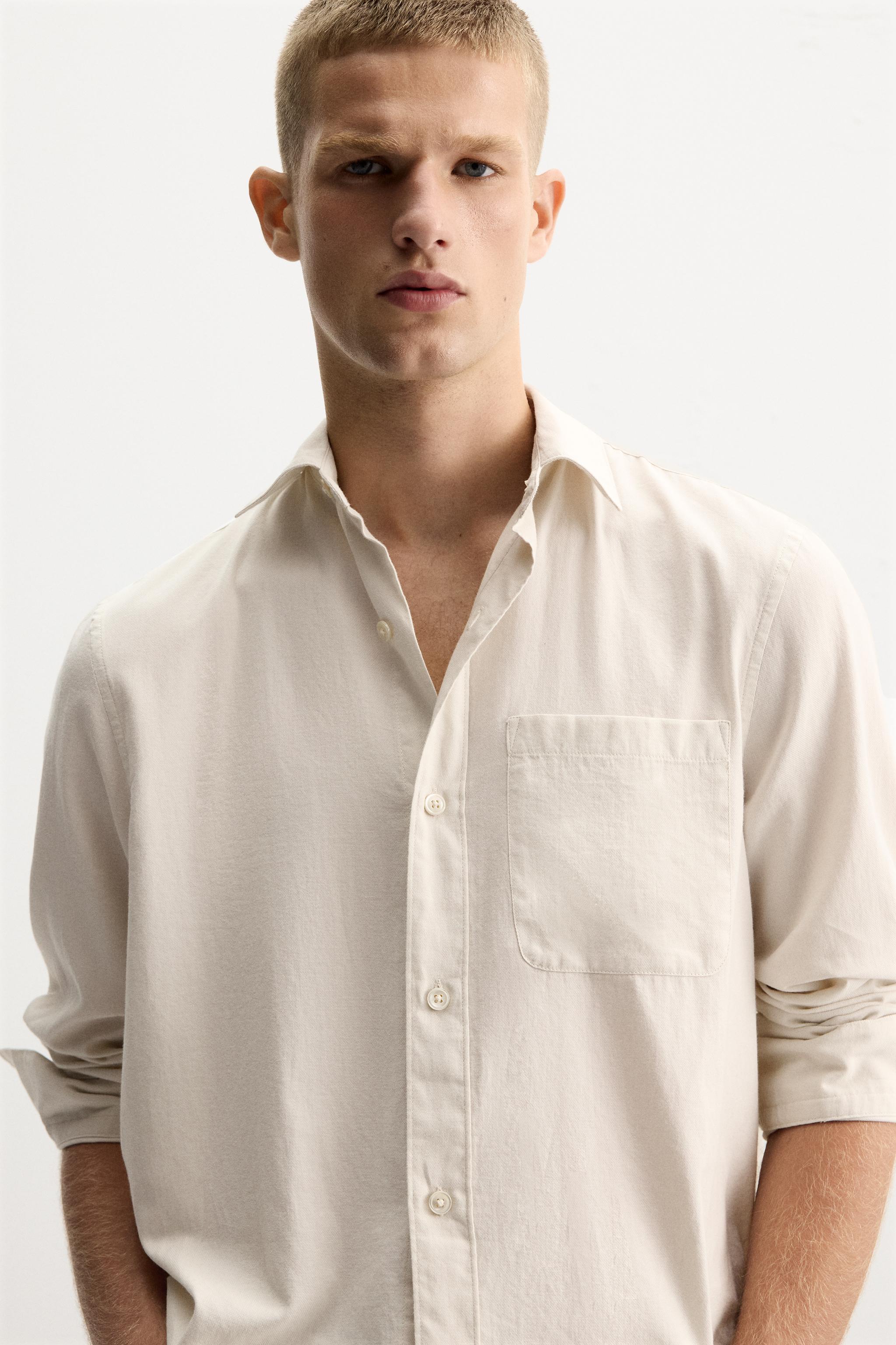 TEXTURED COTTON SHIRT