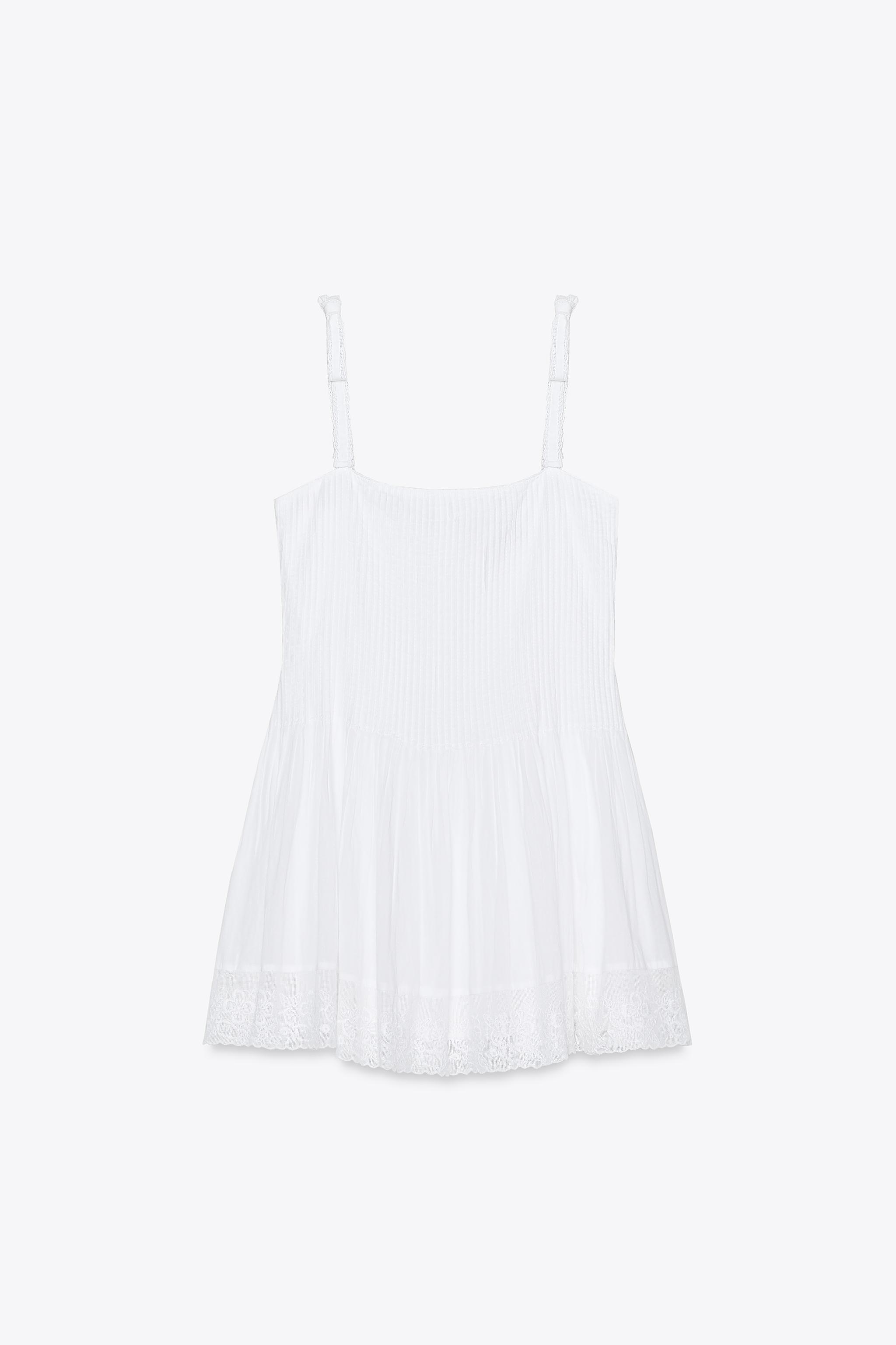 SHORT POPLIN DRESS