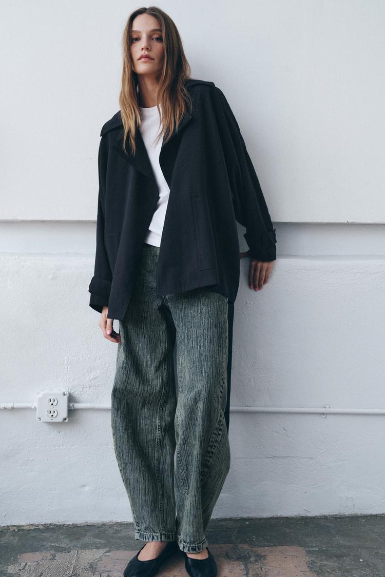 SHORT FLOWY TRENCH COAT ZW COLLECTION - Zara product image